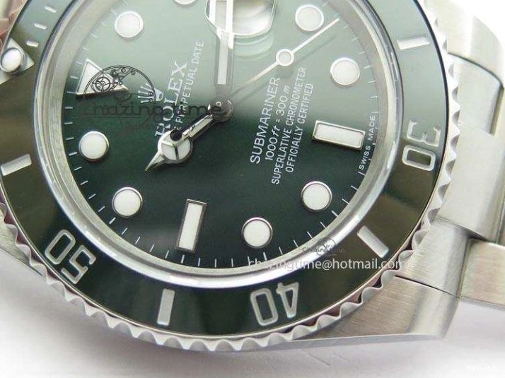 Best BP LV SS Submariner Edition Swiss Green Maker SS ETA2836 Dial 0117